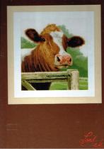 Cado lanarte borduurpakket  cow  , koe   oude prijs, Hobby en Vrije tijd, Borduren en Borduurmachines, Ophalen of Verzenden, Nieuw