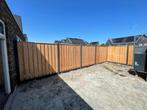 Schutting Douglas hout met antraciet betonsysteem, Ophalen, Nieuw, Hout
