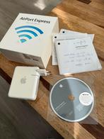 Apple AirPort Express A1264 – met doos en cd-rom, Computers en Software, Routers en Modems, Ophalen of Verzenden, Zo goed als nieuw