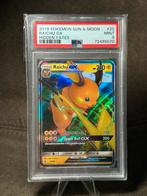 PSA 9 Graded slab Raichu GX #20 20/60 (Pokemon Hidden Fates), Ophalen of Verzenden, Zo goed als nieuw