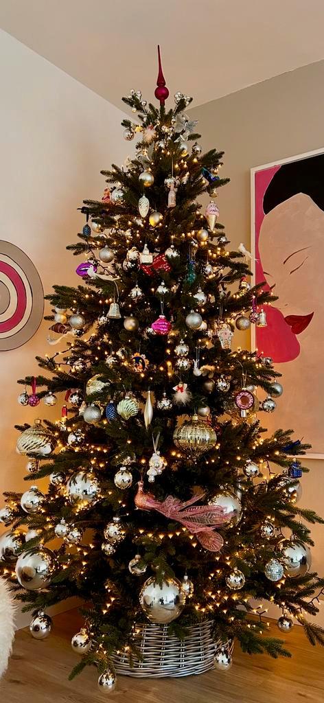 Black box trees kerstboom 230cm ZGAN zonder lampjes/ballen, Diversen, Kerst, Zo goed als nieuw, Ophalen