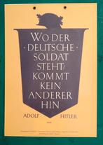 A3 affiche mei 1941 "... wo der Deutsche soldat ..", Verzamelen, Militaria | Tweede Wereldoorlog, Verzenden, Overige soorten, Duitsland