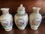 3 Chinese Vazen, Ophalen, Gebruikt, Overige kleuren, Aardewerk of Porselein