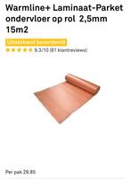 Karwei Warmline+ Laminaat-Parket ondervloer op rol  2,5mm, Doe-het-zelf en Verbouw, Ophalen, Overige materialen, 30 cm of meer
