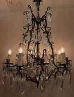 2 stuks flamant kroonluchter hanglamp kristal franse pegels, Huis en Inrichting, Lampen | Kroonluchters, Ophalen of Verzenden