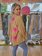 Pink palmtree summer blouse beige, Nieuw, Beige, Ophalen of Verzenden