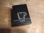 Nespresso View - 2x espresso kop en schotel, Glas, Overige stijlen, Kop(pen) en/of Schotel(s), Ophalen of Verzenden