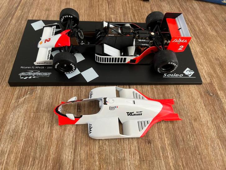 McLaren TAG Turbo MP4/2 Alain Prost 1:18, Hobby en Vrije tijd, Modelauto's | 1:18, Zo goed als nieuw, Overige merken, Ophalen of Verzenden