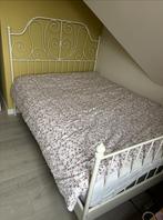 Twijfelaar bed, Huis en Inrichting, Slaapkamer | Bedden, Gebruikt, Twijfelaar, 200 cm, Metaal