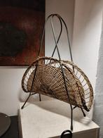 Vintage Rieten Lectuurbak - Mid Century Modern, Overige materialen, Gebruikt, Overige typen, Ophalen of Verzenden