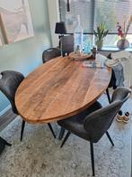 Mango houten eettafel 180x100 ovaal, 200 cm of meer, Ophalen of Verzenden, Zo goed als nieuw, Vijf personen of meer