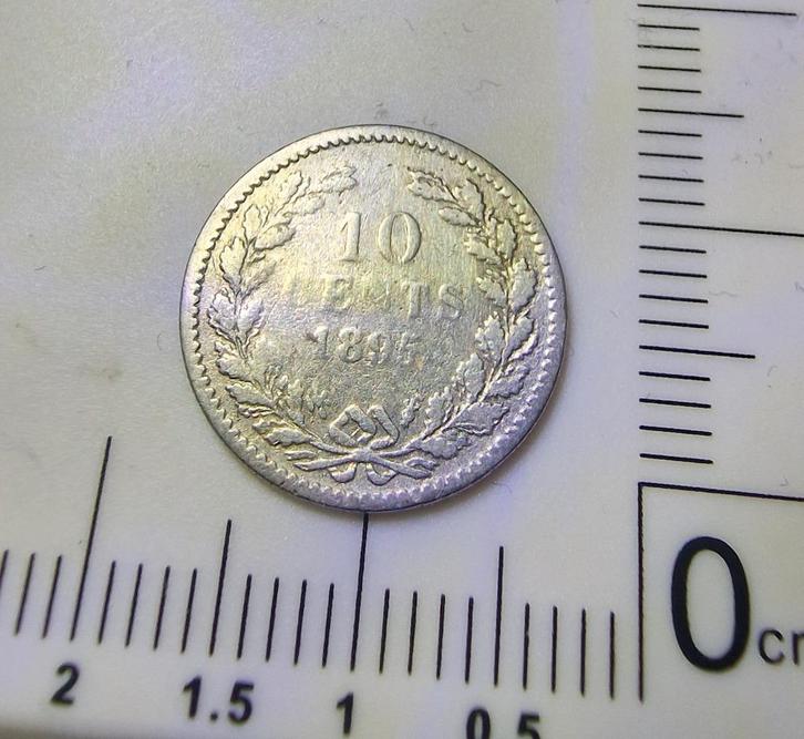 zilveren 10 cent 1895, Postzegels en Munten, Munten | Nederland, Losse munt, 10 cent, Koningin Wilhelmina, Zilver, Ophalen of Verzenden