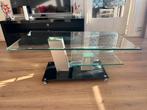 Glazen salontafel, Ophalen, Gebruikt, 100 tot 150 cm, 50 tot 100 cm