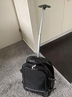 Trolley koffer zwart met 2 wieltjes, Ophalen, Nieuw, Minder dan 50 cm, Minder dan 35 cm