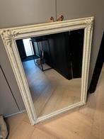 Cremekleurige spiegel met goudkleurige veegjes, Huis en Inrichting, Woonaccessoires | Spiegels, Ophalen, Minder dan 50 cm, Zo goed als nieuw