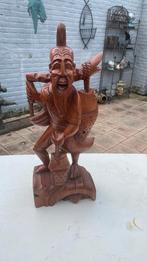 Houten Aziatisch beeld, Ophalen of Verzenden