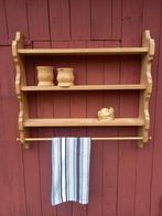 Zweeds houten keukenrek met plaats voor theedoek, Ophalen of Verzenden, Gebruikt