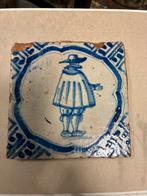Oude Hollandse Tegel met Blauwe Figuur, Ophalen