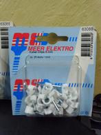10x doosjes Kabel clips wit rond NIEUW voor € 5.00., Ophalen of Verzenden, Nieuw, Kabel of Snoer