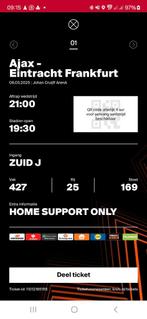 Ajax- Eintracht 6 maart, Tickets en Kaartjes, Sport | Voetbal, Eén persoon