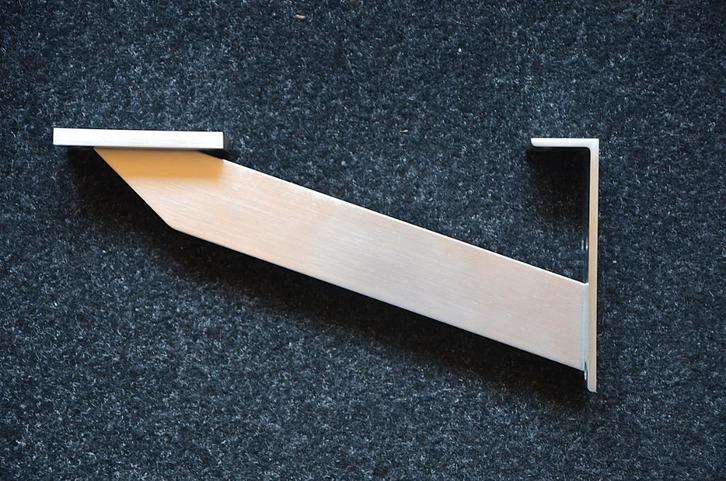 Bladsteun Aluminium V.  2 Stuks, Huis en Inrichting, Keuken | Keukenelementen, Nieuw, Minder dan 100 cm, 50 tot 100 cm, 25 tot 50 cm