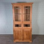 24531 Buffetschrank Vitrine 1,08 m Teakholz, Ophalen, 200 cm of meer, Teakhout, Nieuw