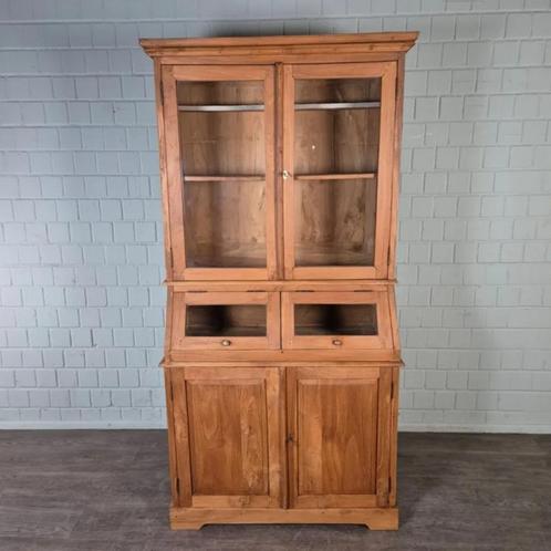 24531 Buffetschrank Vitrine 1,08 m Teakholz, Huis en Inrichting, Kasten | Vitrinekasten, Nieuw, 200 cm of meer, 25 tot 50 cm, Met lade(s)
