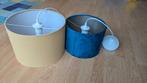 Twee lampenkappen - Beige en Blauw, Ophalen, Beige, 25 tot 50 cm, Rond