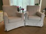 IKEA EKTORP witte stoelen, Huis en Inrichting, Stoelen, Ophalen, Hout, Gebruikt, Twee
