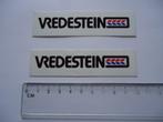 sticker oud VREDESTEIN origineel logo race rally auto motor, Verzamelen, Ophalen of Verzenden, Zo goed als nieuw, Bedrijf of Vereniging