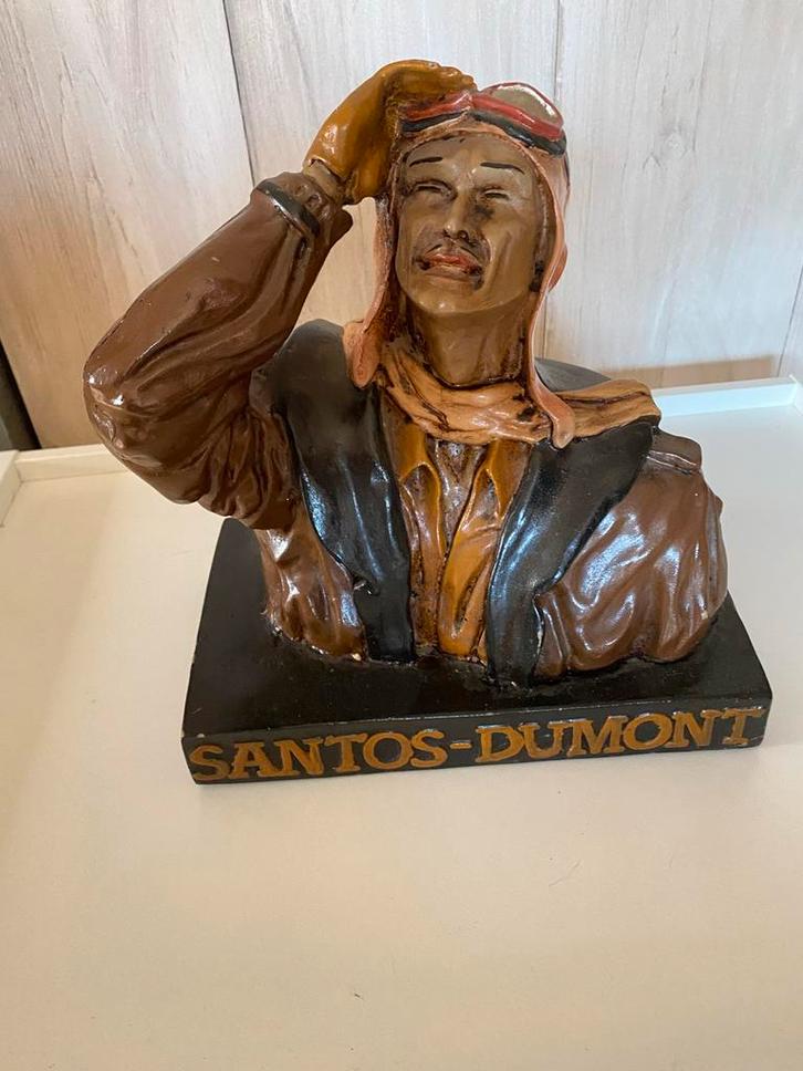 Santos-Dumont Borstbeeld Vliegenier, Antiek en Kunst, Kunst | Beelden en Houtsnijwerken, Ophalen of Verzenden