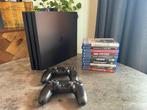 PlayStation 4 Pro (CUH-7216B) + 2 controllers + 10 games, Spelcomputers en Games, Spelcomputers | Sony PlayStation 4, Met games