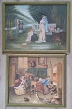 2 pastel/krijttekeningen J. Van Lijf, mooi ingelijst., Ophalen
