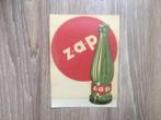 oud limonade etiket ZAP van vroeger op winkeldeur geplakt, Verzamelen, Biermerken, Zo goed als nieuw, Verzenden