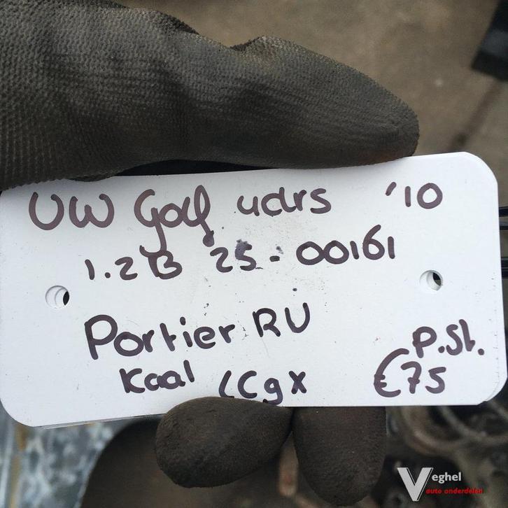 Vw Golf 6 1.2 B 6 bak handgesch. kleurcode LC9X 2010 2500161, Auto-onderdelen, Carrosserie en Plaatwerk, Deur, Gebruikt, Ophalen