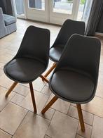 Eettafelstoelen, Huis en Inrichting, Stoelen, Ophalen, Gebruikt, Grijs, Drie