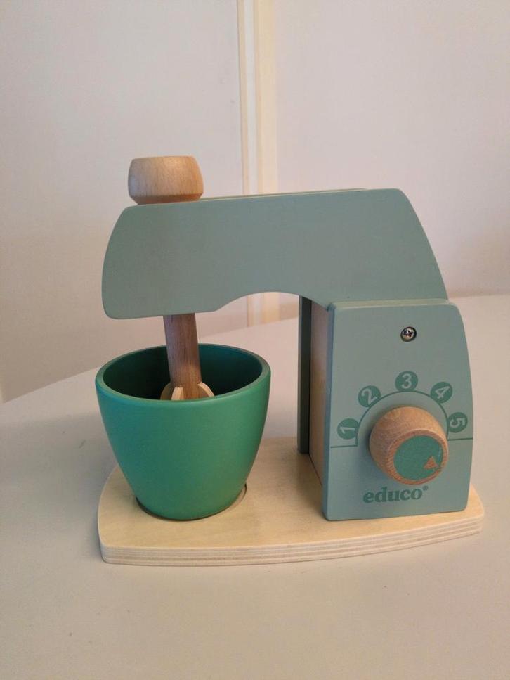 Houten Educo mixer, Kinderen en Baby's, Speelgoed | Speelkeukens, Nieuw, Ophalen