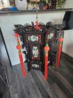 Chinese lantaren hanglamp met verlichting, Huis en Inrichting, Ophalen, Zo goed als nieuw