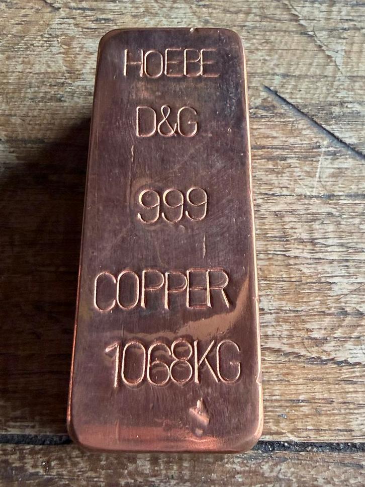 Vintage Koperbaar - 1.068KG zeldzaam, Verzamelen, Elektronische Apparatuur, Overige typen, Ophalen of Verzenden