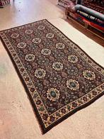 Grand Foulard Azteken abstract dessin in aardetinten 222/120, Huis en Inrichting, Stoffering | Tapijten en Kleden, Gebruikt, Bruin