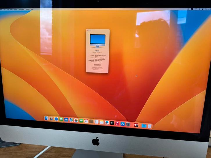 Imac 27 inch 5K, i5 3.4 ghz, 8gb ram 2017 in goede staat!, Computers en Software, Apple Desktops, Zo goed als nieuw, iMac, SSD