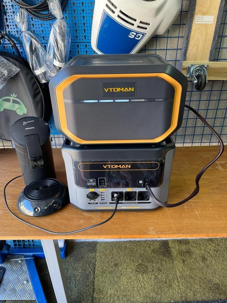 1000W Powerstation 828Wh + 1548Wh extra accu Thuisbatterij, Caravans en Kamperen, Kampeeraccessoires, Nieuw, Ophalen of Verzenden