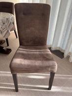 4 velvet stoelen in goede staat, Ophalen