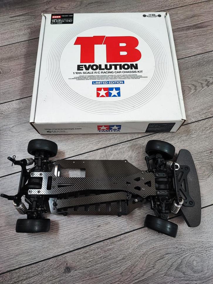 Tamiya TB Evolution Chassis - Limited Edition, Hobby en Vrije tijd, Modelbouw | Auto's en Voertuigen, Gebruikt, Auto, Groter dan 1:32