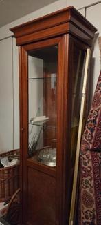 Prachtige kersenhout vitrinekast, 1 deurs, Ophalen, Gebruikt, 50 tot 100 cm, Kersenhout