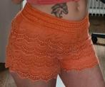 Korte kanten broek peach maat M, Maat 38/40 (M), Kort, Blauw, Ophalen of Verzenden