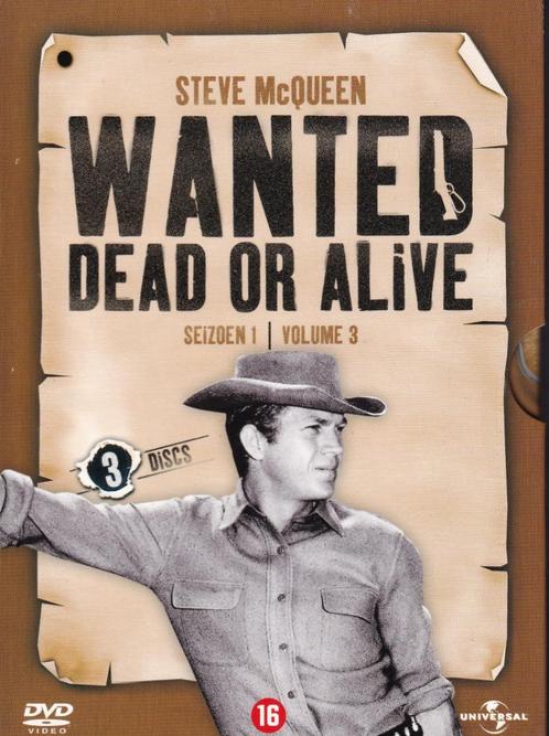 Te koop 3dvdbox wanted dead or alive (steve mcqueen) Nieuw, Cd's en Dvd's, Dvd's | Actie, Actie, Boxset, Vanaf 12 jaar, Ophalen of Verzenden