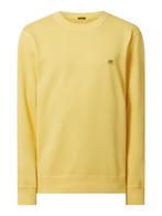 Denham Sweatshirt van biologisch katoen in geel Medium, Kleding | Heren, T-shirts, Maat 48/50 (M), Denham, Zo goed als nieuw, Verzenden