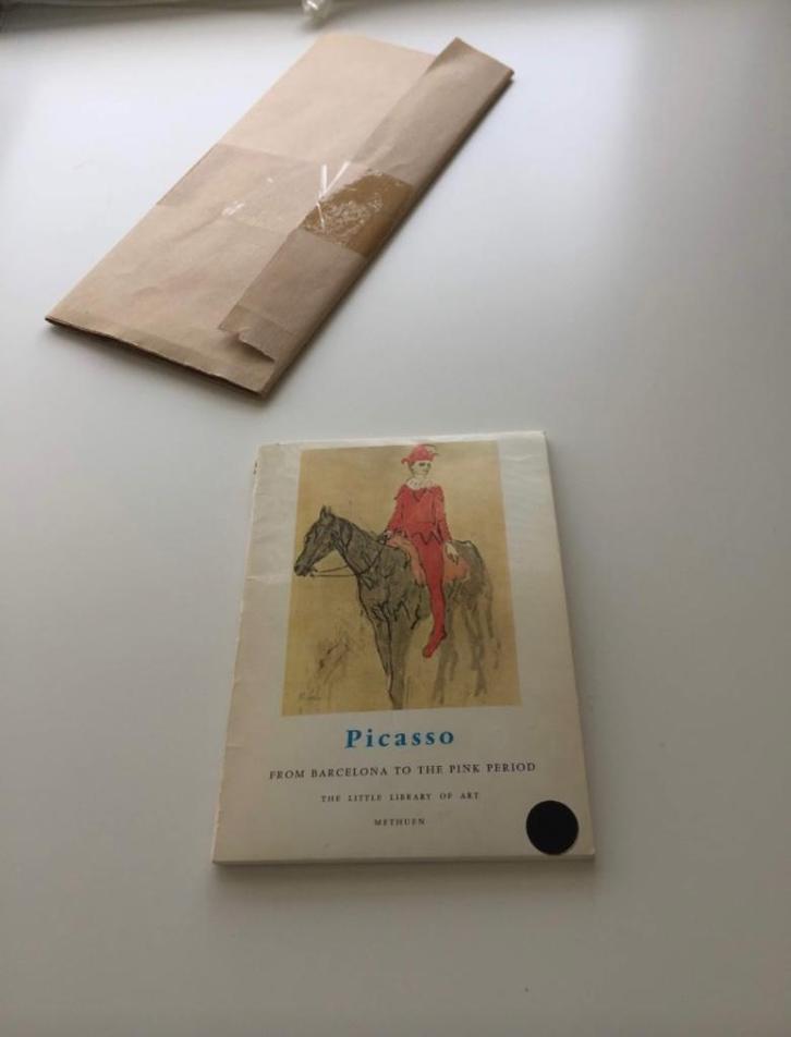 Gesigneerd kunstboekje Picasso, Boeken, Kunst en Cultuur | Beeldend, Gelezen, Schilder- en Tekenkunst, Ophalen of Verzenden