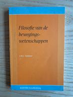 J.W.I. Tamboer - Filosofie van de bewegingswetenschappen, Boeken, Schoolboeken, Verzenden, Zo goed als nieuw, J.W.I. Tamboer, Nederlands